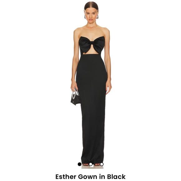 sau lee Dresses & Skirts - Sau Lee Esther Gown in Black Size 8 HEMMED